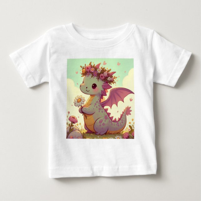 Camiseta De Bebé Luminexa (Dragón lleno de vigas de sol) (Anverso)