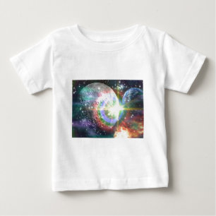 Camiseta De Bebé luna de arco iris