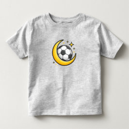 Camiseta De Bebé Luna de Fútbol Infantil – Fútbol Nocturno Lindo