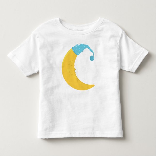 Camiseta De Bebé Luna Durmiente, Luna Amarilla, Luna Cuidada, Cápsu (Anverso)