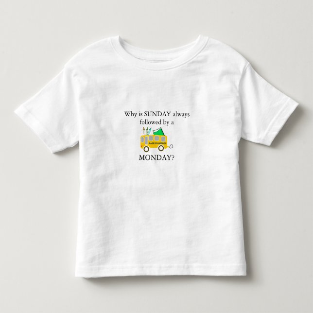 Camiseta De Bebé Lunes triste (Anverso)