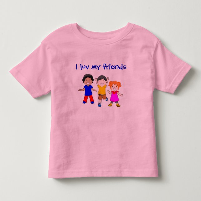 CAMISETA DE BEBÉ LUV MIS AMIGOS (Anverso)