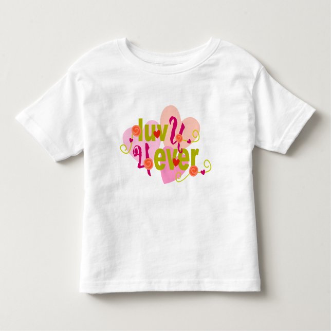 Camiseta De Bebé Luv U 4 Ever Valentine (Anverso)