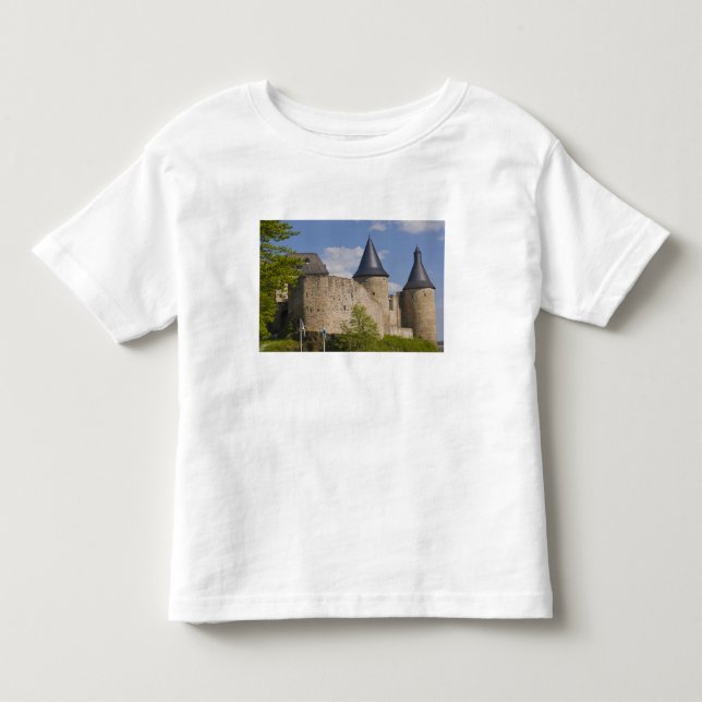 Camiseta De Bebé Luxemburgo, Valle del río Sure. Bourscheid, (Anverso)