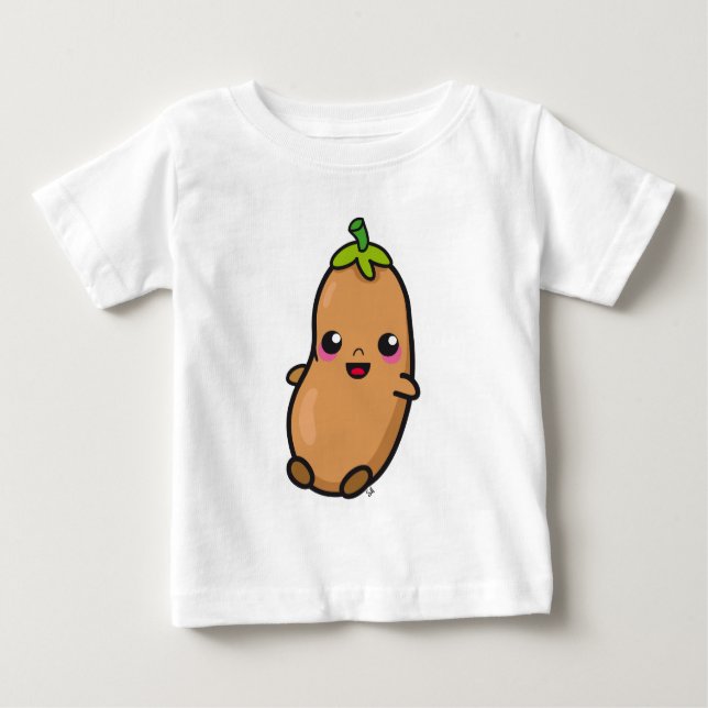 Camiseta De Bebé Luz de la haba de Kawaii (Anverso)