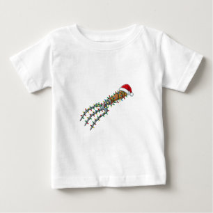 Camiseta De Bebé Luz de sombrero de Santa con garra de jardín, dive