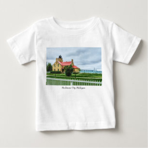 Camiseta De Bebé Luz y puente de Mackinac