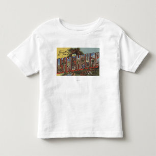 Camiseta De Bebé Lynchburg, Virginia - escenas grandes de la letra