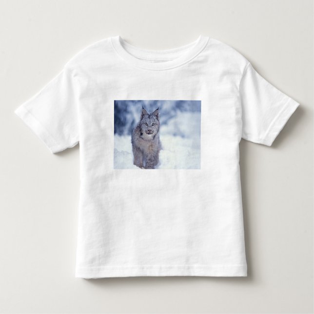 Camiseta De Bebé Lynx en la nieve en las estribaciones (Anverso)