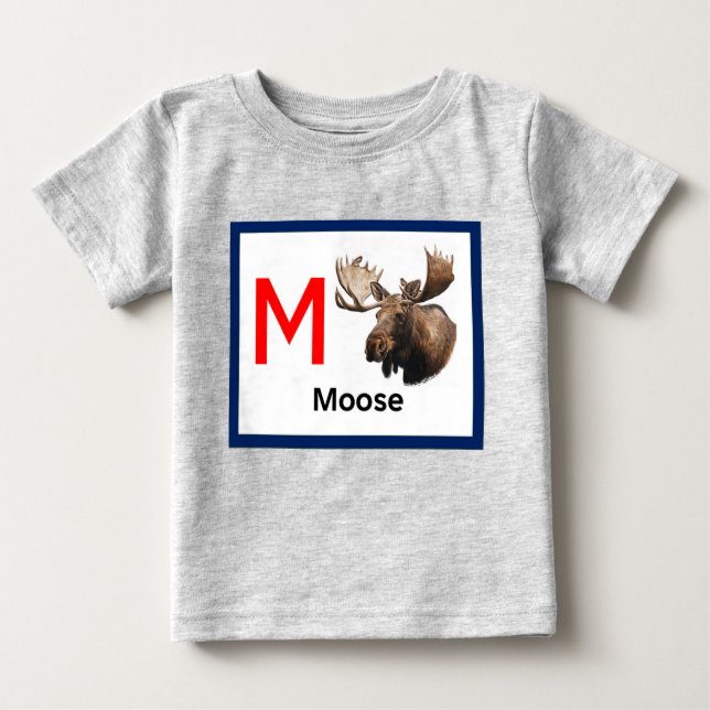Camiseta De Bebé M es para Moose (Anverso)
