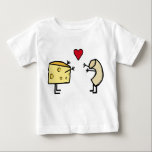 Camiseta De Bebé Macaroni y el bebé de queso<br><div class="desc">¡Todos saben que los macarrones y el queso están juntos! ¡Un gran regalo para los amantes del queso y los niños! Diseño original con derechos de autor registrados por Fun T-shirts,  Inc.</div>