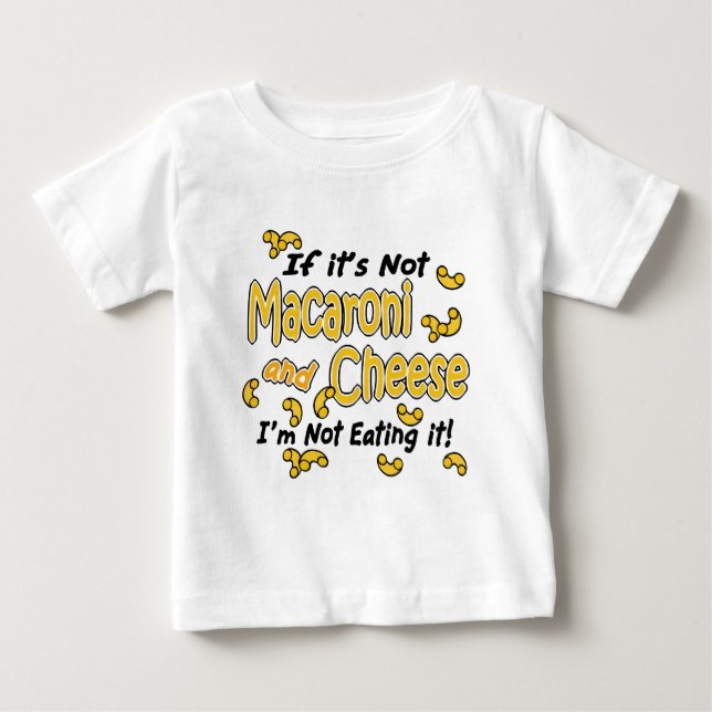 Camiseta De Bebé Macaroni y queso (Anverso)