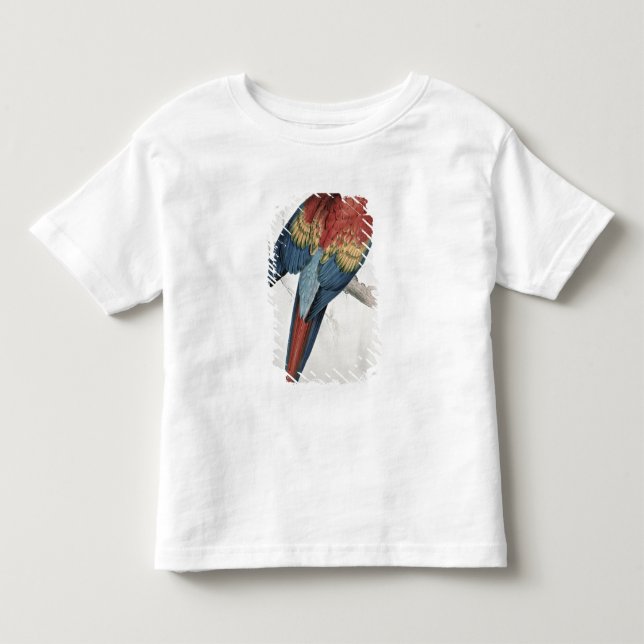 Camiseta De Bebé Macaw rojo y amarillo (Anverso)