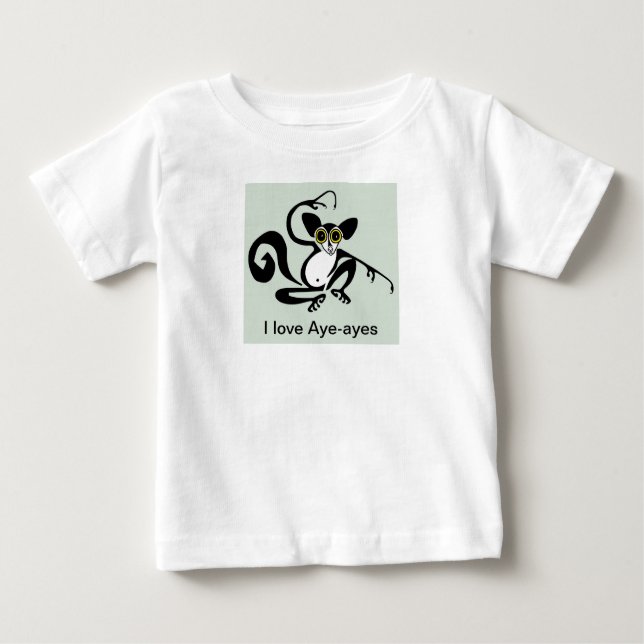 Camiseta De Bebé Madagascar - Cute me encantan los Aye-ayes - Vida  (Anverso)