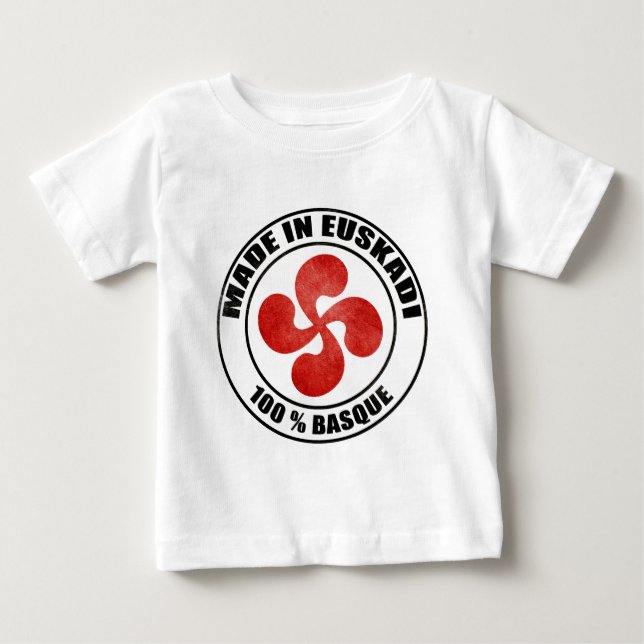 Camiseta De Bebé made en Euskadi Bayona (Anverso)