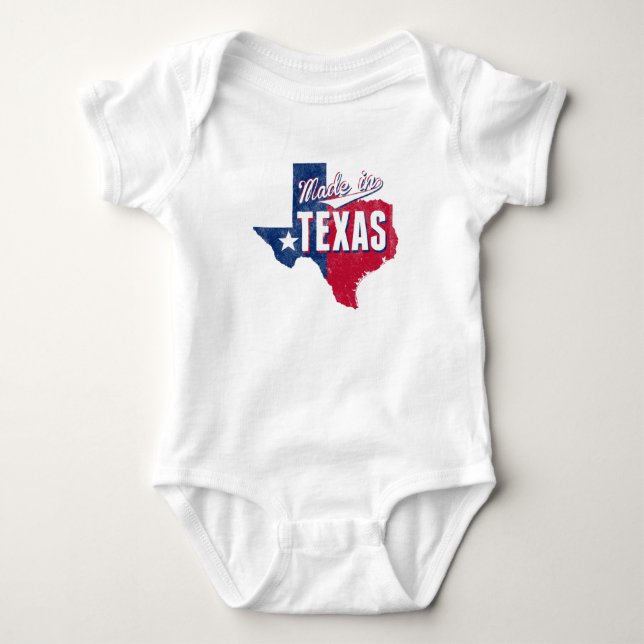 Camiseta De Bebé "Made In Texas" (Anverso)