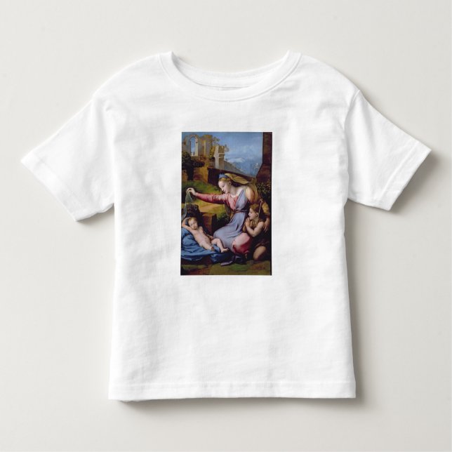 Camiseta De Bebé Madonna de la diadema azul o Madonna de t (Anverso)