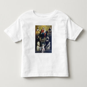 Camiseta De Bebé Madonna del rosario con SS Dominic, Catheri
