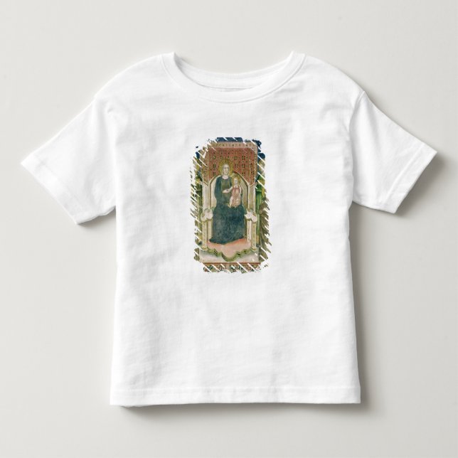 Camiseta De Bebé Madonna Enthroned con St Francis de Assisi (Anverso)