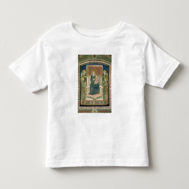 Camiseta De Bebé Madonna Enthroned con St Francis de Assisi (Anverso)