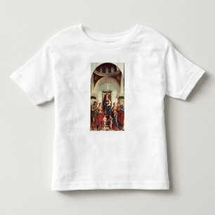 Camiseta De Bebé Madonna y niño con los santos
