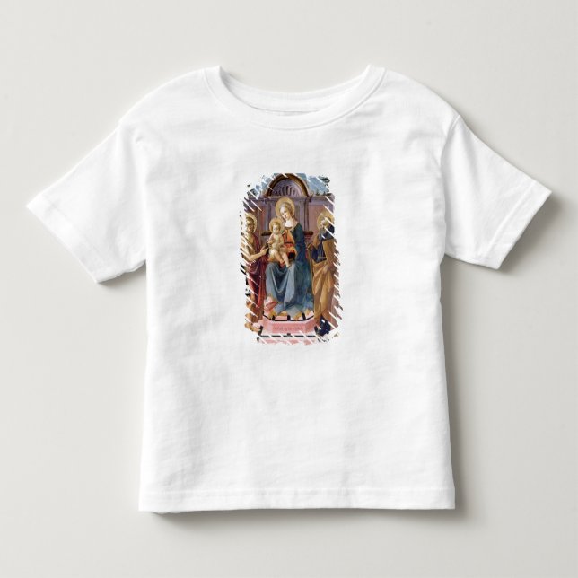 Camiseta De Bebé Madonna y niño Enthroned con los SS (Anverso)