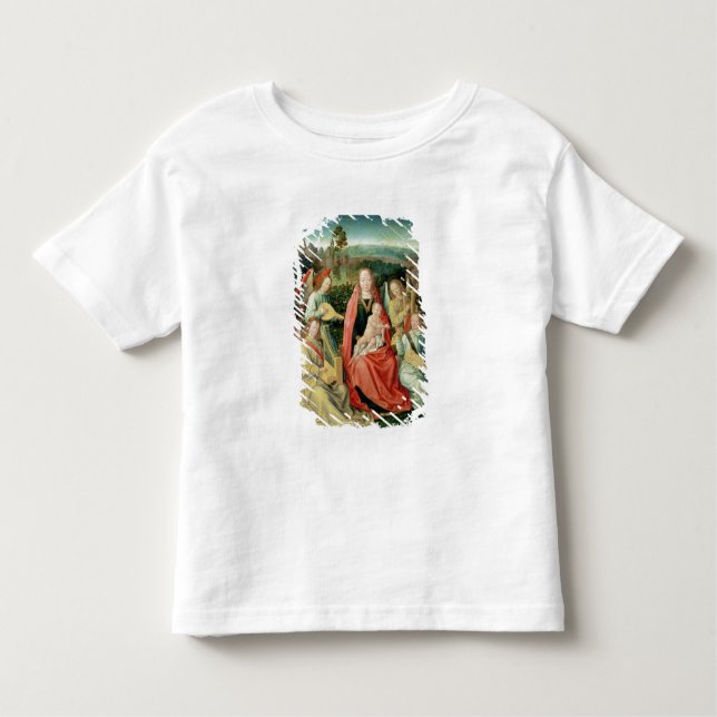 Camiseta De Bebé Madonna y niño rodeados por ángeles (Anverso)