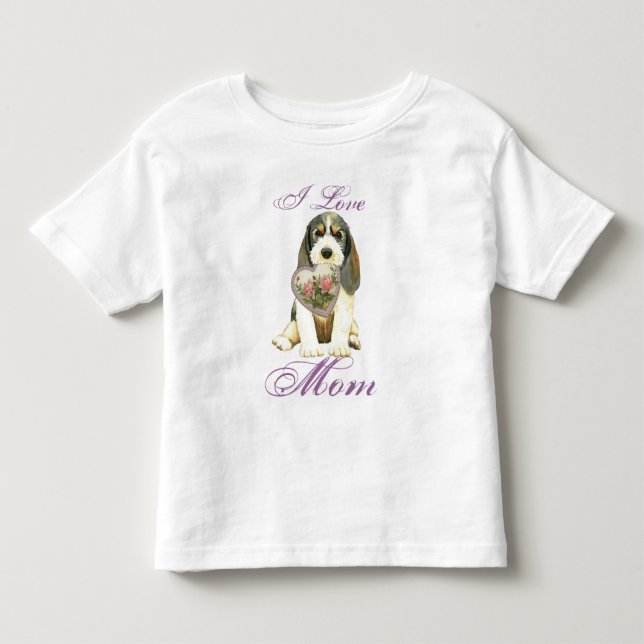 Camiseta De Bebé Madre Corazón de PBGV (Anverso)