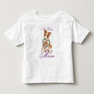 Camiseta De Bebé Madre del corazón de Basenji