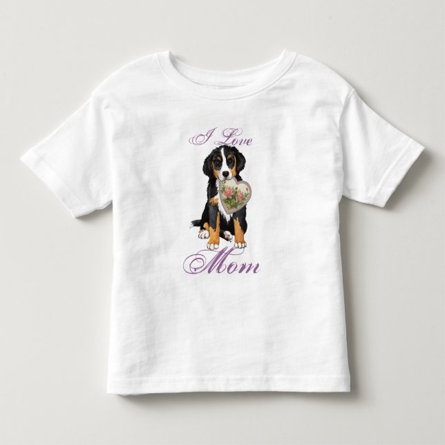 Camiseta De Bebé Madre del corazón de Berner (Anverso)
