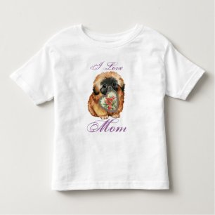 Camiseta De Bebé Madre del corazón de Pekingese
