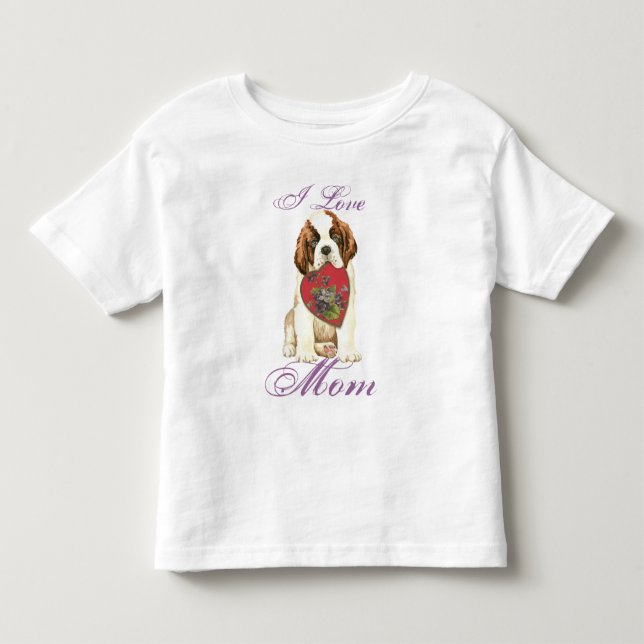 Camiseta De Bebé Madre del corazón de San Bernardo (Anverso)