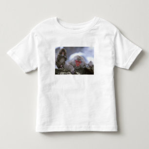 Camiseta De Bebé Madre e hijo de mono de nieve, Jigokudani, Nagano,