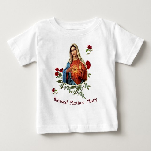 Camiseta De Bebé Madre María (Anverso)