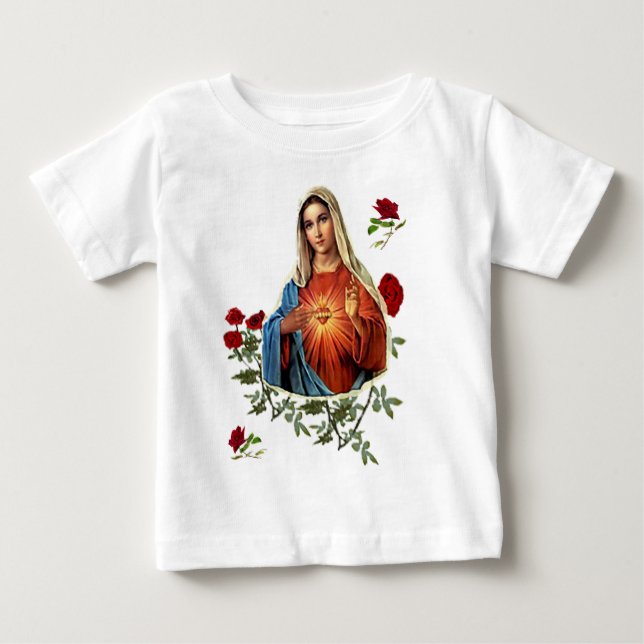 Camiseta De Bebé Madre María (Anverso)