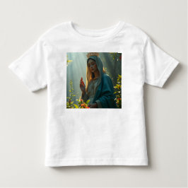 Camiseta De Bebé Madre María Reina del cielo, pequeño Tee Shirt