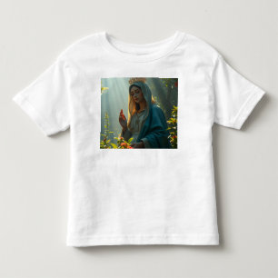 Camiseta De Bebé Madre María Reina del cielo, pequeño Tee Shirt
