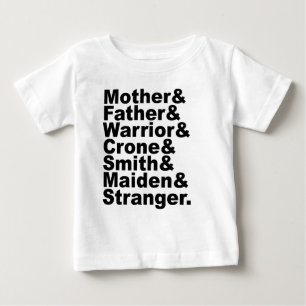 Camiseta De Bebé Madre & Padre & Guerrero & Bruja & Herrero & Donce