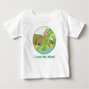 Camiseta De Bebé Madre y bebé de Parasaurolophus
