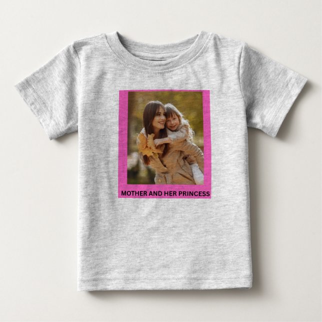 CAMISETA DE BEBÉ MADRE Y SU PRINCESA (Anverso)