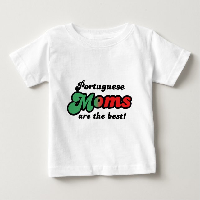 Camiseta De Bebé Madres de Portugal (Anverso)