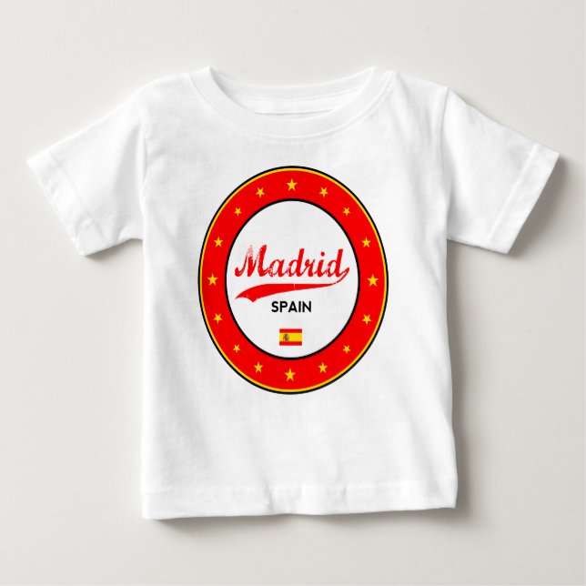Camiseta De Bebé Madrid (Anverso)