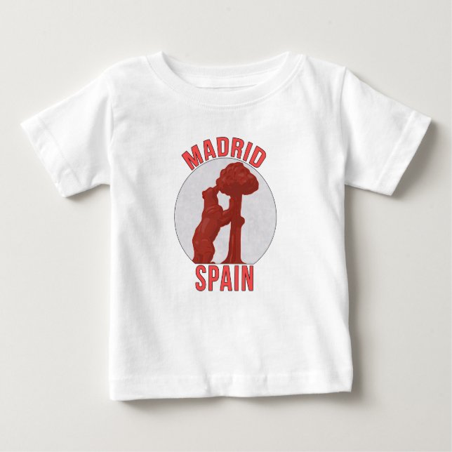 Camiseta De Bebé Madrid España (Anverso)