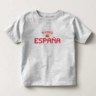 Camiseta De Bebé Madrid España (angustiada)