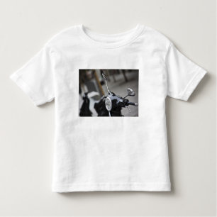 Camiseta De Bebé Madrid, scooter negro Vespa