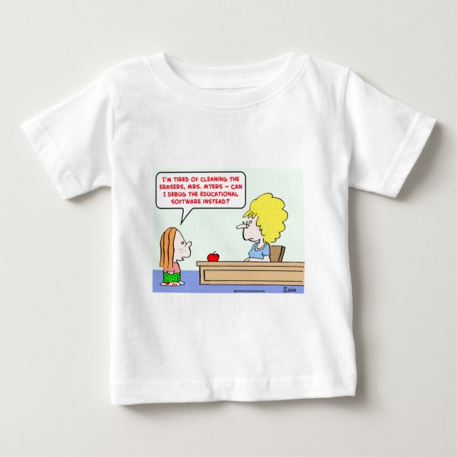 Camiseta De Bebé maestro de depuración de software (Anverso)