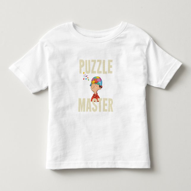 Camiseta De Bebé Maestro de rompecabezas (Anverso)