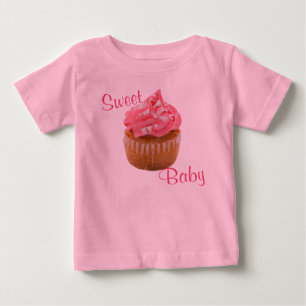Camiseta De Bebé Magdalena geométrica rosa de bebé dulce