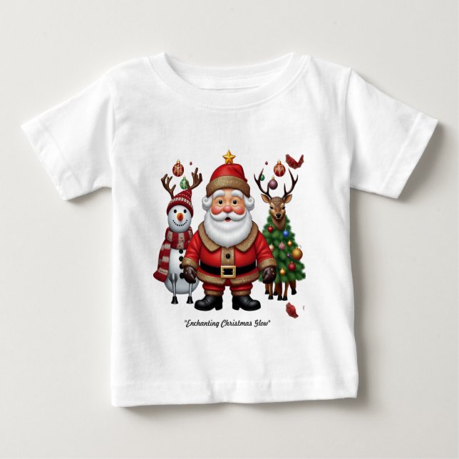 Camiseta De Bebé "Magia Navidad" (Anverso)