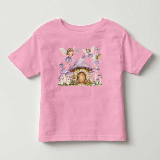 Camiseta De Bebé Magic Fairies Purple Garden (Anverso)
